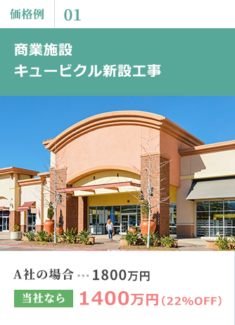 商業施設キュービクル新設工事